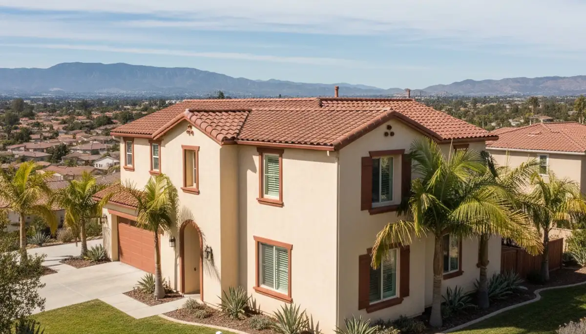 Fresh exterior house painting in Escondido, CA showing smooth, durable finish and curb appeal boost