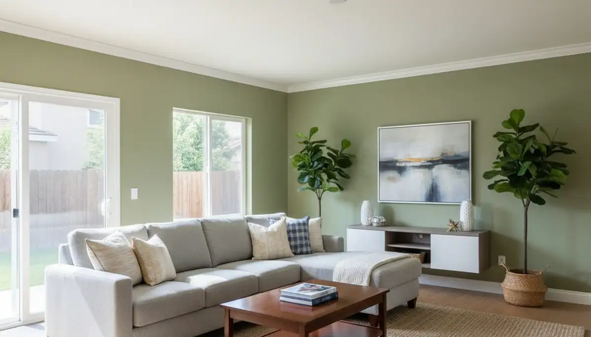 Freshly painted interior room in Escondido, CA with smooth walls and professional house painting finish