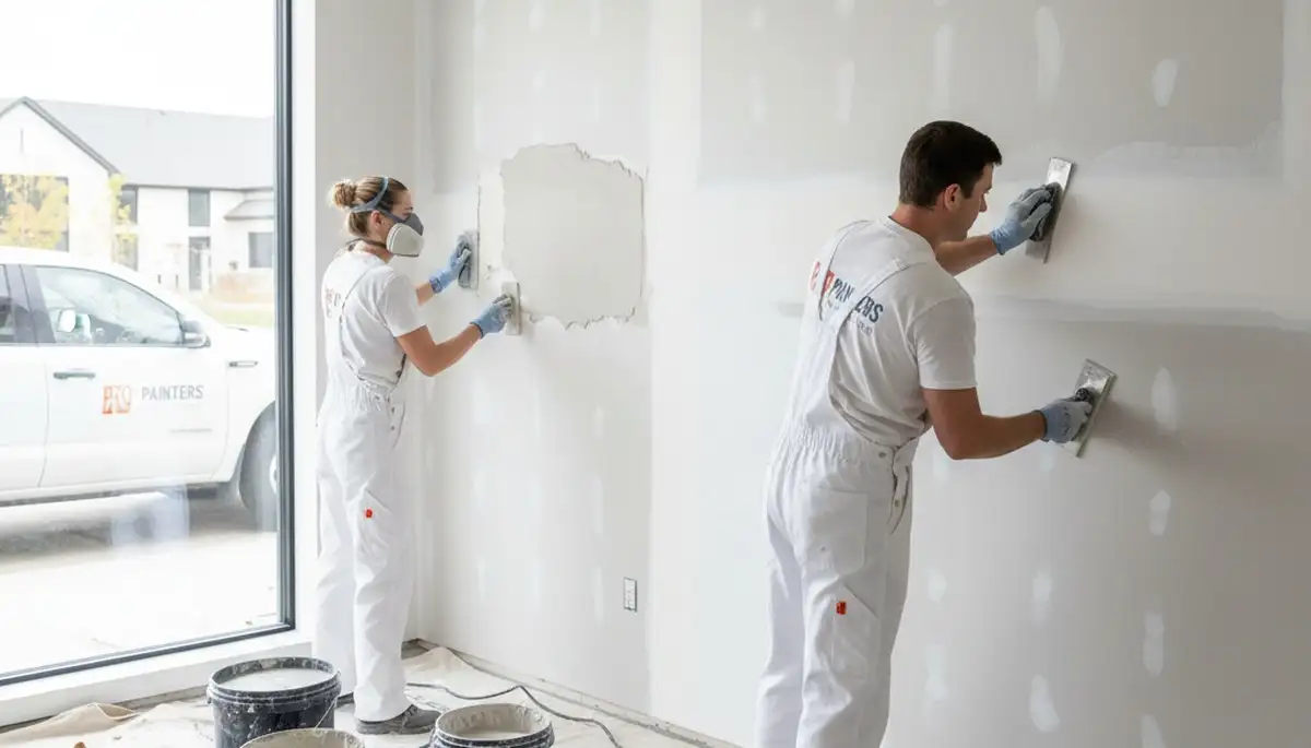 Professional drywall repair and wall restoration by local house painters in Escondido, CA