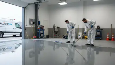Professional epoxy garage floor coating in Escondido, CA for durable, heat-resistant surfaces