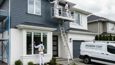 Professional exterior house painters applying durable paint finish in Escondido, CA
