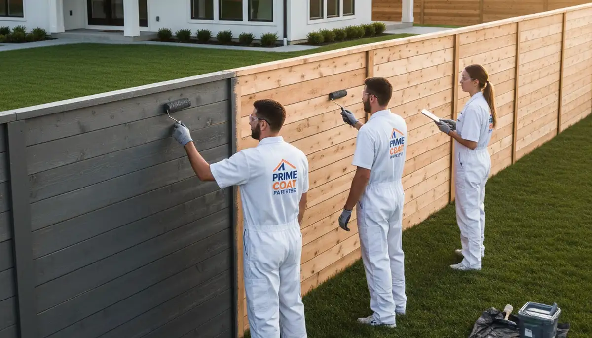 Professional fence painting service in Escondido, CA by expert residential painters