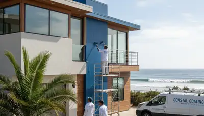 Professional house painter in Escondido, CA providing interior and exterior painting services