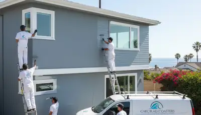 House painter in Escondido, CA providing professional interior and exterior painting services