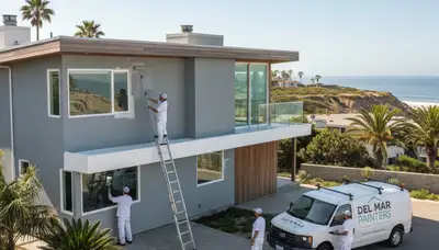 House painting crew in Escondido, CA providing professional interior and exterior painting services