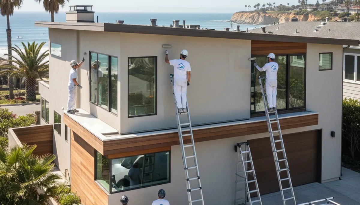 House painting service in Escondido, CA for residential exterior and interior painting projects