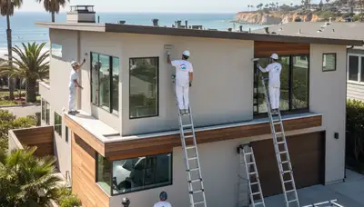 House painting service in Escondido, CA for residential exterior and interior painting projects