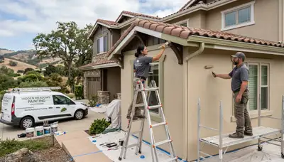Professional house painters in Escondido, CA providing quality residential exterior painting services