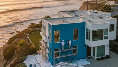 House painting service in Escondido, CA, by Painter Escondido CA for residential exterior painting