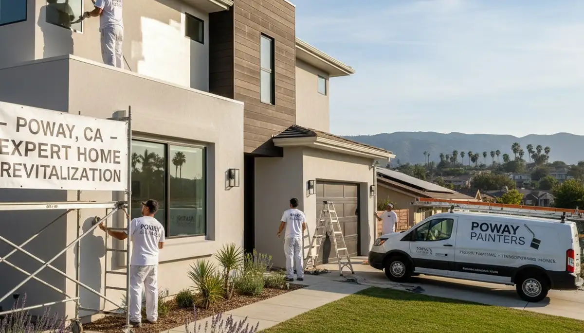 Professional house painters in Escondido CA providing exterior and interior painting services