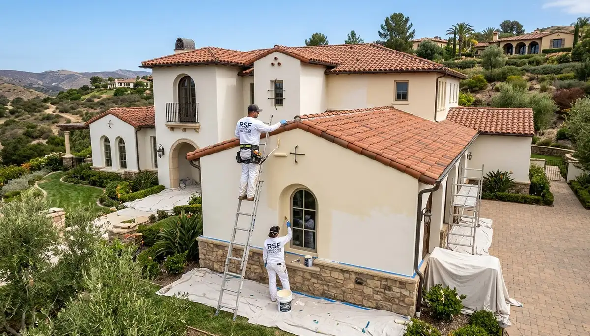Professional house painters in Escondido CA providing expert residential exterior painting services