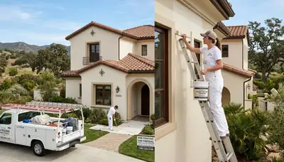 Professional house painters in Escondido CA providing exterior home painting services