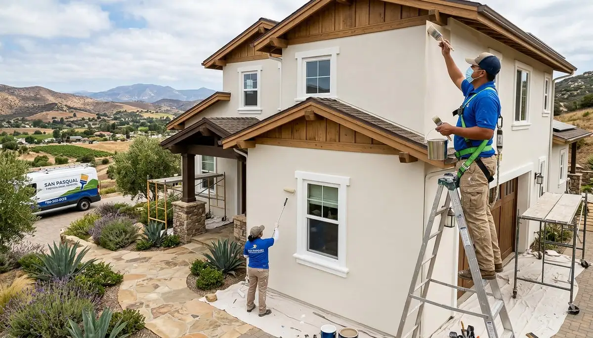Professional house painting service in Escondido, CA by licensed residential painters