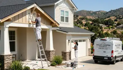 Professional house painters in Escondido CA providing quality exterior and interior painting services